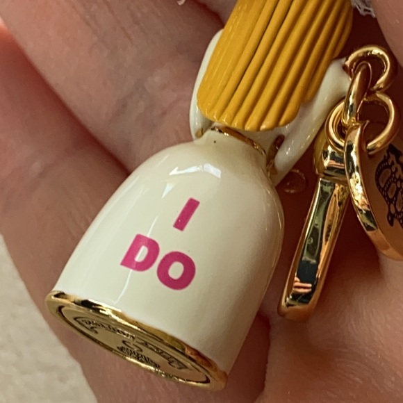 New VINTAGE Y2K JUICY COUTURE WEDDING COUPLE BRIDE GROOM CHARMS (2) - Picture 12 of 13